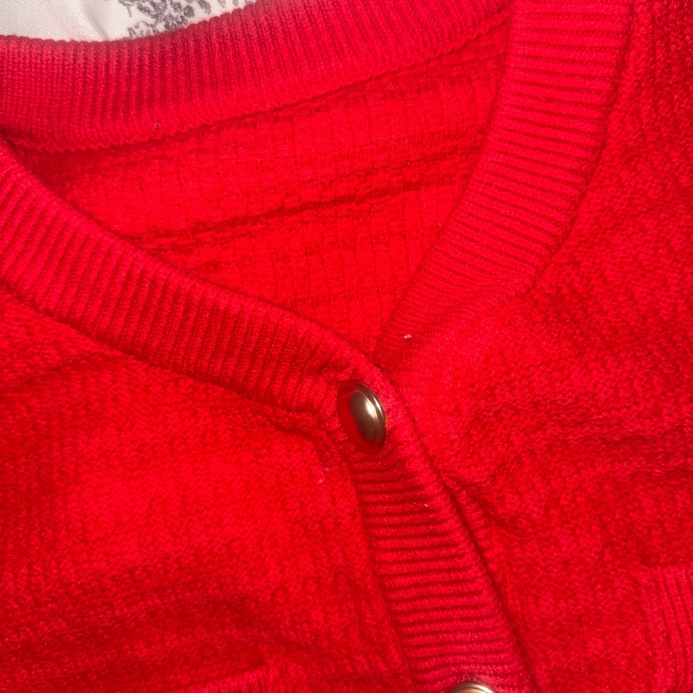 Red Button Up Top - image 3